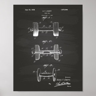 Dumbell 1928 Patentkunst - Tafel Poster