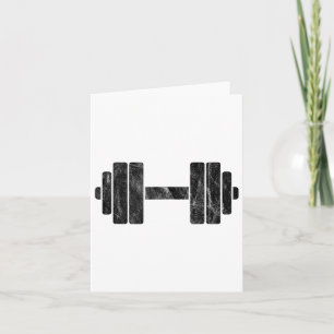 Dumbell-Minimalismus - Gewichtstapfen und Aufbau Karte