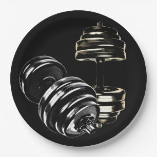 Dumbell-Party Pappteller