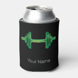 Dumbell Retro Bodybuilder Gym Fitness oder Trainer Dosenkühler