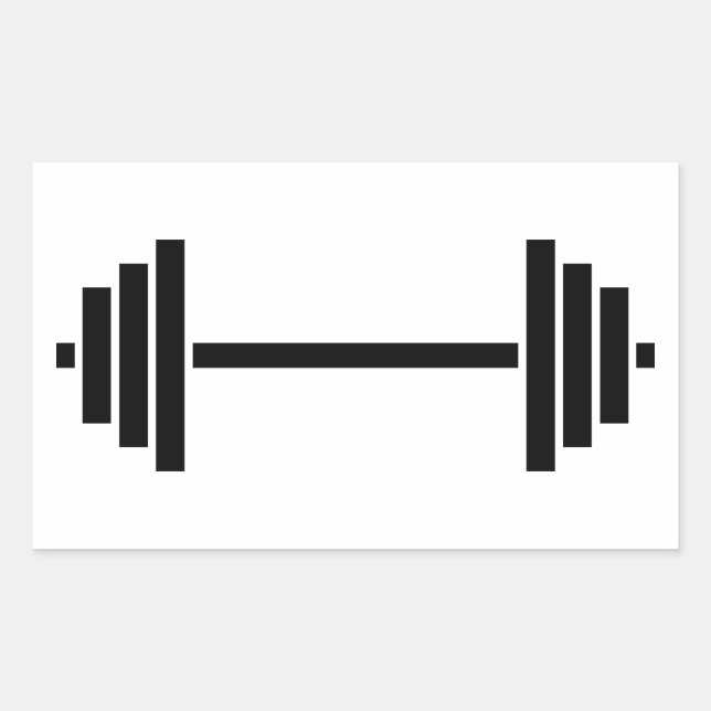 Dumbells Rechteckiger Aufkleber (Vorderseite)