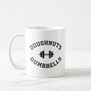 Dumbells und Doughnut - Funny Gym Workout Kaffeetasse