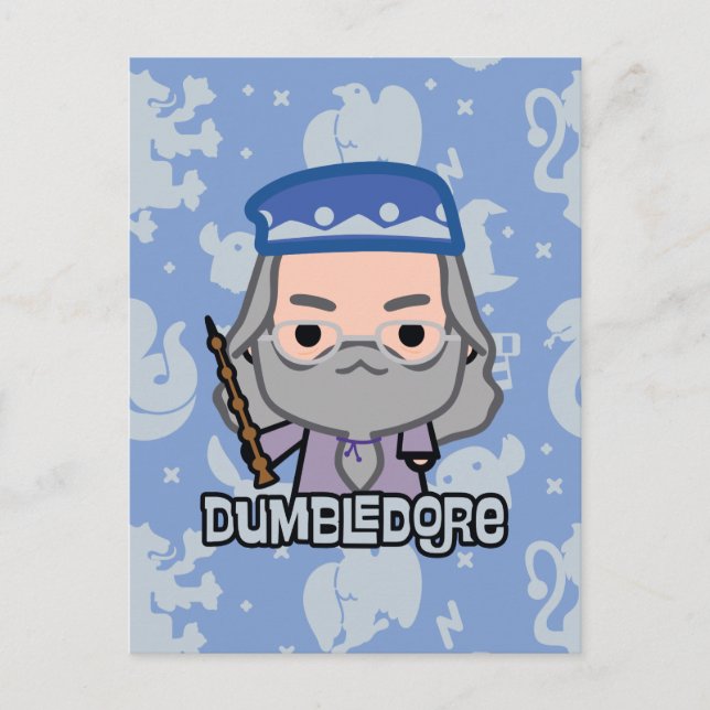 Dumbledore Cartoon Art Postkarte (Vorderseite)