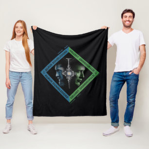 Dumbledore & Grindlewald Bluttroth Grafik Fleecedecke
