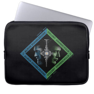 Dumbledore & Grindlewald Bluttroth Grafik Laptopschutzhülle