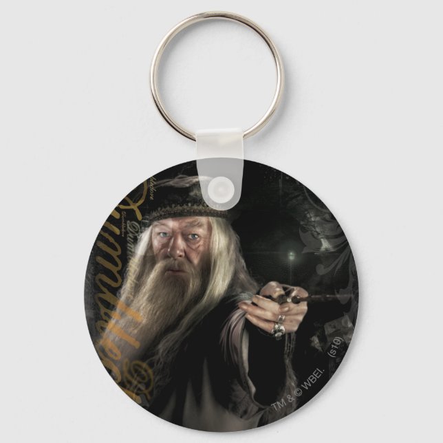 Dumbledore-Script-Logo Schlüsselanhänger (Vorderseite)
