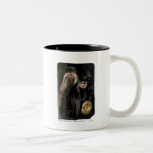 Dumbledore-Script-Logo Zweifarbige Tasse