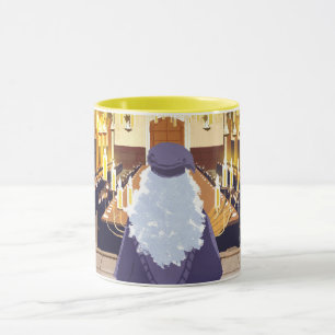 Dumbledore spricht in der Great Hall von Hogwarts Tasse