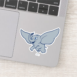 Dumbo | Cartoon Dumbo Fliegen mit Feder Aufkleber