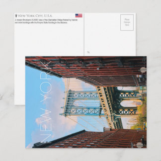DUMBO, New York, États-Unis Carte postale de voyag