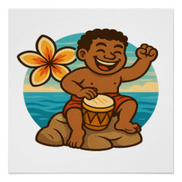 Dumi Ocean Drummer Poster