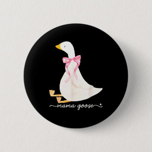 Dumm Mama Gans Papa Gans passende Gänsefamilie Button