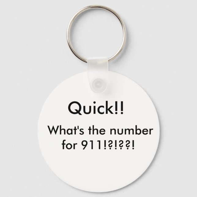 Dumme Frage Schlüsselanhänger (Vorderseite)