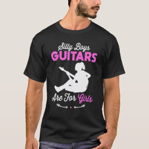 Dumme Jungen Gitarren Sind Für Mädchen Lustiges Gr T-Shirt
