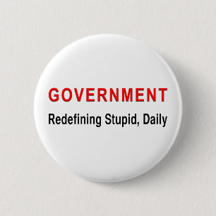 Dumme Regierung Button