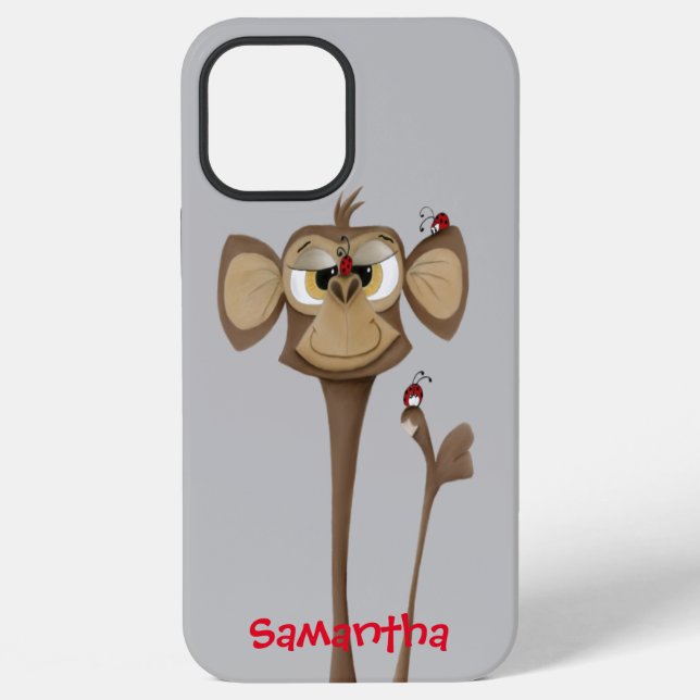 Dummer Affe und Marienkäfer iPhone 12 Pro Max Hülle (Rückseite)
