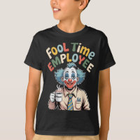 Dummer Angestellter Lustiger Clown Büro Humor Arbe