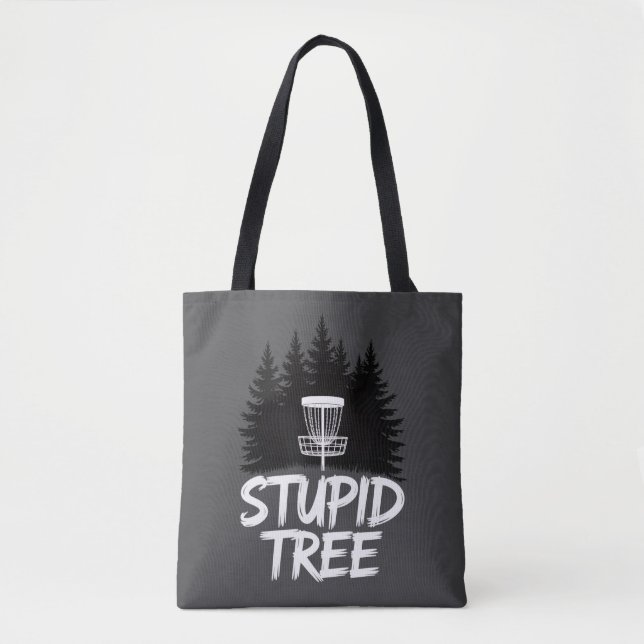 Dummer Baum Disc Golf Lustiger Frisbee Golf Golfer Tasche (Vorderseite)