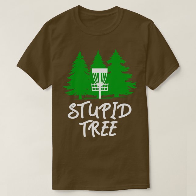 Dummer Baum Disc Golf T-Shirt (Design vorne)