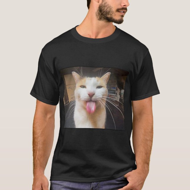 Dummer Bleh Katze Meme T-Shirt (Vorderseite)