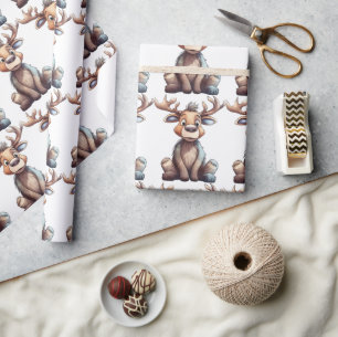 Dummer Elch Geschenkpapier