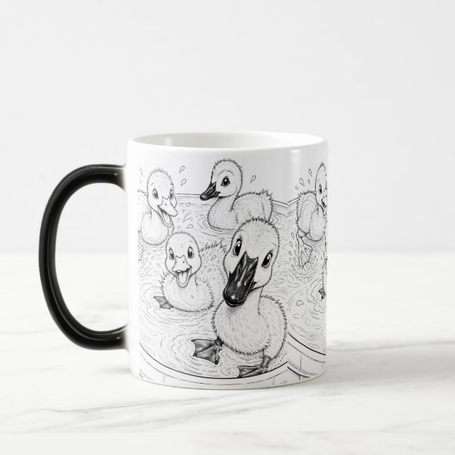 Dümmer-Entchen-Tasse Verwandlungstasse (Links)