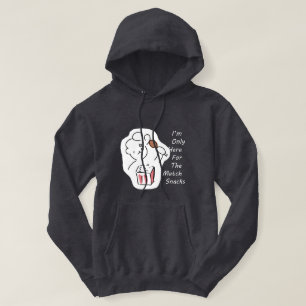 Dummer Fußball-Fan-Hoodie - Ich bin nur hier für . Hoodie