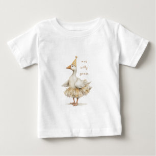 Dummer Gans 3. Geburtstag Gelb Wasserfarbe Baby T-shirt