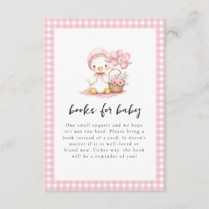 Dummer Gans Aquarell Mädchen Baby Shower Umschlag Begleitkarte