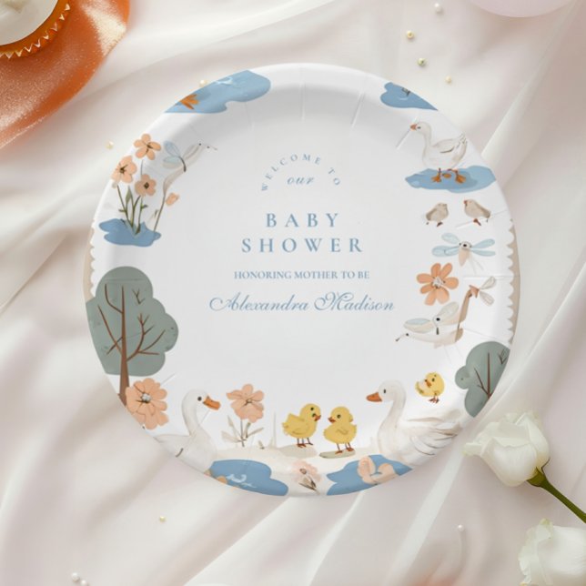 Dummer-Gans-Baby-Party  Pappteller (Von Creator hochgeladen)