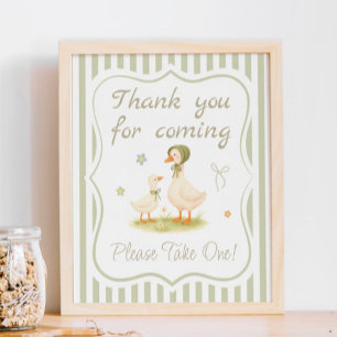 Dummer Gans Baby Shower Geschenk Poster