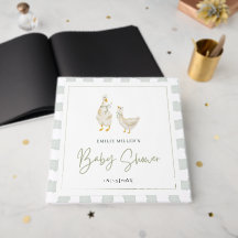 Dummer Gans Baby Shower Geschlechtsneutraler Gingh