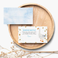 Dummer Gans Blaue Wasserfarbe Baby Shower Windel