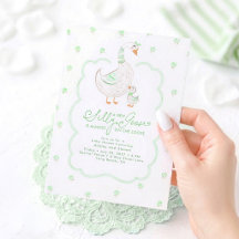 Dummer Gans Elegante geschlechtsneutrale Babyparty