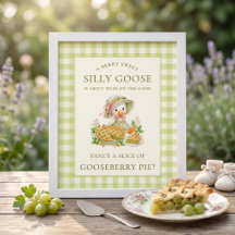 Dummer Gans Gänsebeeren-Torte Schild Baby Shower