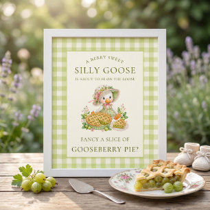Dummer Gans Gänsebeeren-Torte Schild Baby Shower