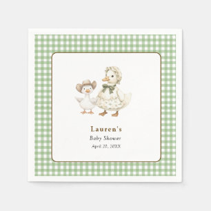 Dummer Gans Geschlechtsneutrale Babyparty  Serviette