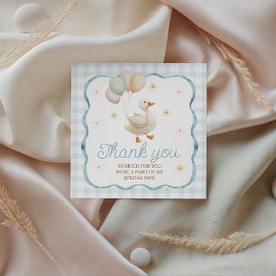 Dummer Gans-Gingham-Birthday-Geschenkanhänger Geschenkanhänger