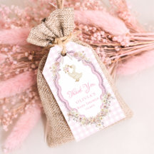 Dummer Gans Gingham Mädchen Baby Shower Danke