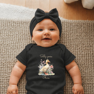 Dummer Gans Personalisiertes Geschenk Neugeborenes Baby Strampler