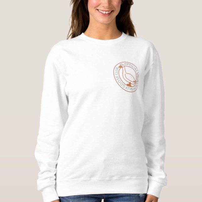 Dummer-Gans-Pullover Sweatshirt (Vorderseite)