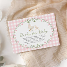 Dummer Gans Rosa Baby Mädchen Shower Bücher Für Ba