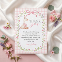 Dummer-Gans-Rosa-Gingham-Geburtstags-Dankeschön-Ka