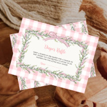 Dummer Gans Rosa Gingham-Windel-Raffle-Ticket