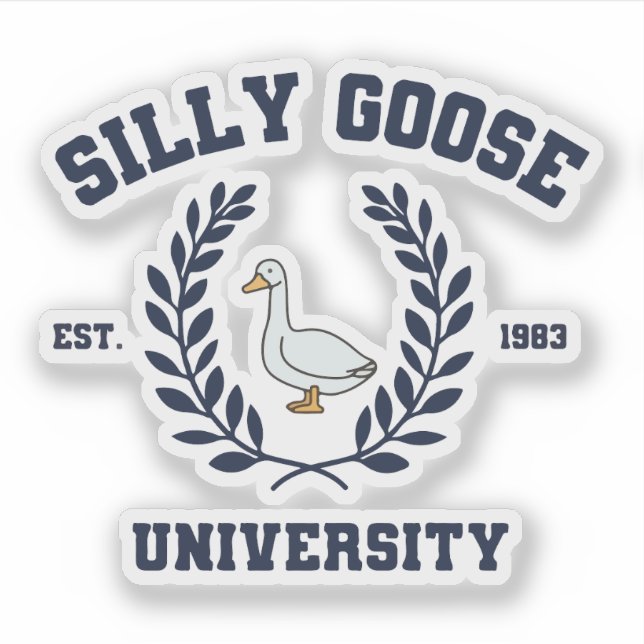 Dummer-Gans-Universität Aufkleber (Vorderseite)