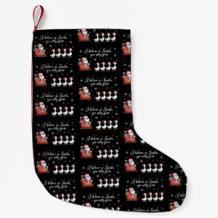 Dummer Gans Weihnachten Ich glaube an den Weihnach Kleiner Weihnachtsstrumpf