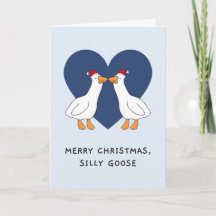 Dummer-Gans-Weihnachtskarte