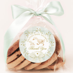 Dummer-Gans-Weise geschlechtsneutraler Dank Runder Aufkleber