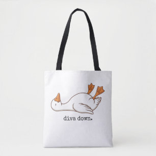 Dummer Gänse-Diva Down Lustige Gans Tasche