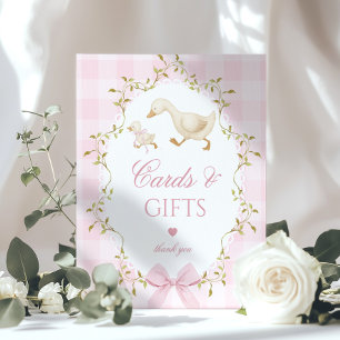 Dummer Gänse Karten und Geschenke Whimsical rosa Poster